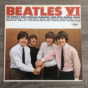 THE BEATLES - BEATLE VI - Album - black rainbow - T 2358